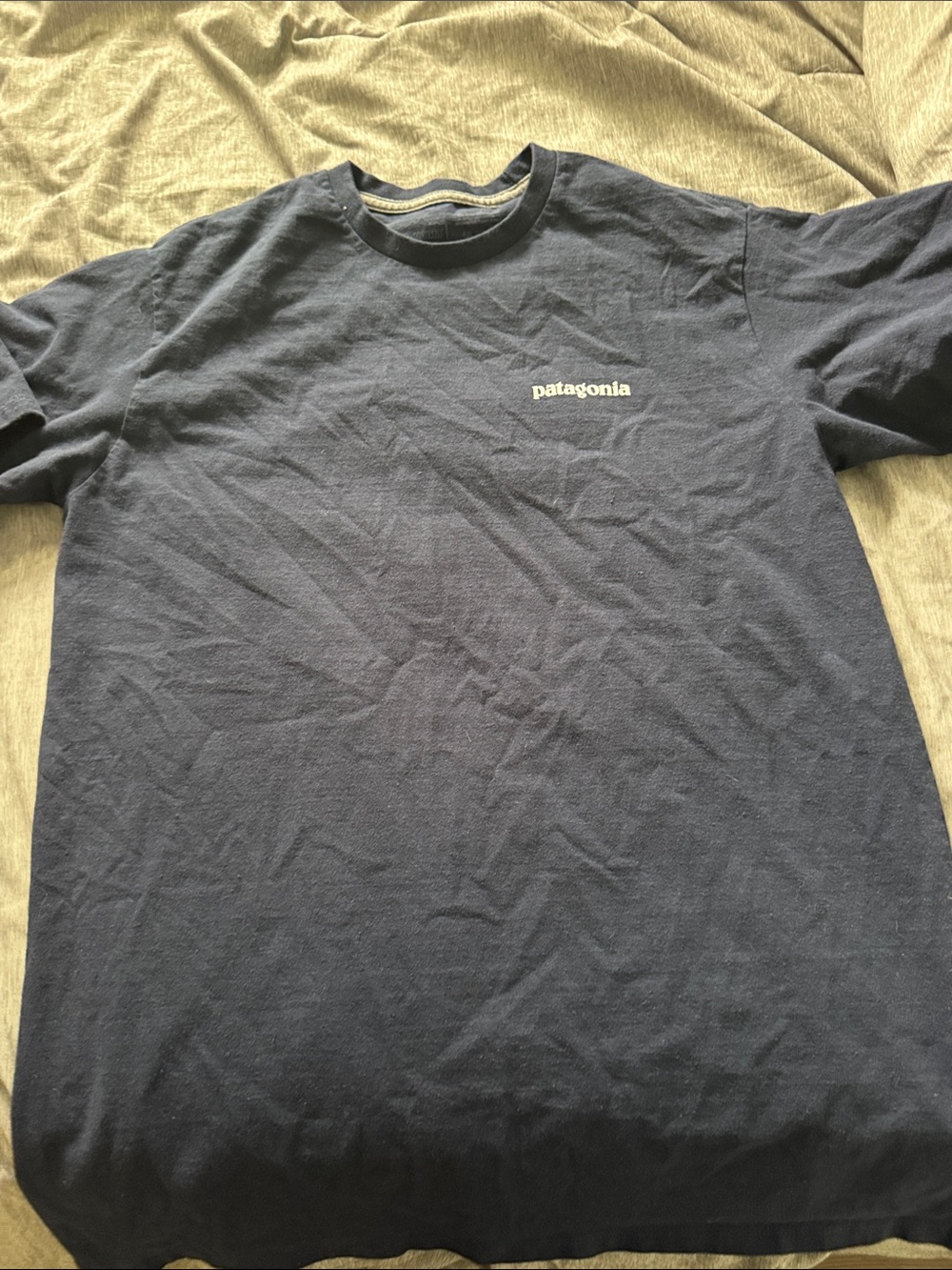Patagonia Navy Short-Sleeve Logo Tee
